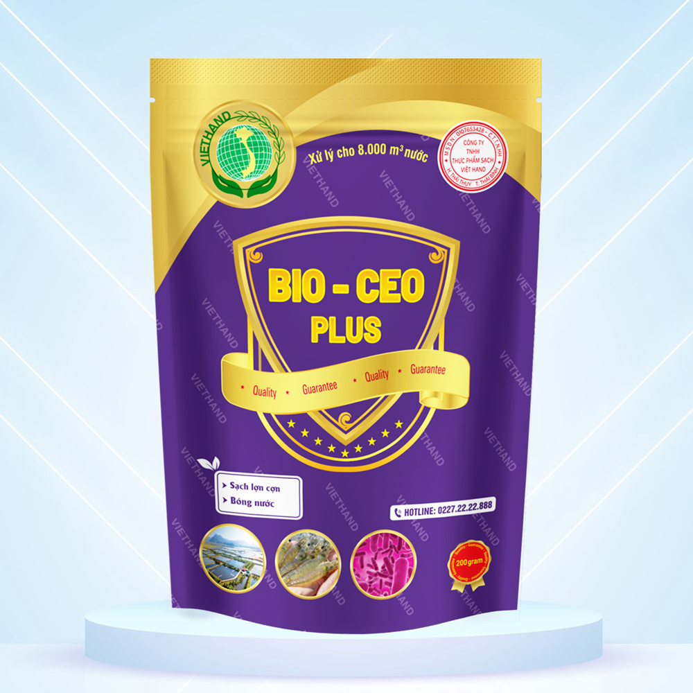 Men Vi Sinh - Xử Lý Nước Ao Nuôi Thủy Sản Bio Ceo VIETHAND 200g