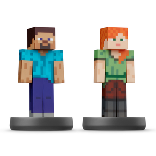 Amiibo Super Smash Bros - Steve+Alex