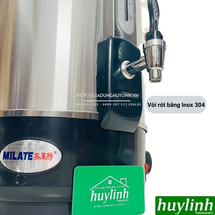 Bình đun nước nóng Milate 16 lít - phù hợp cho quán kinh doanh - Inox 304 cao cấp