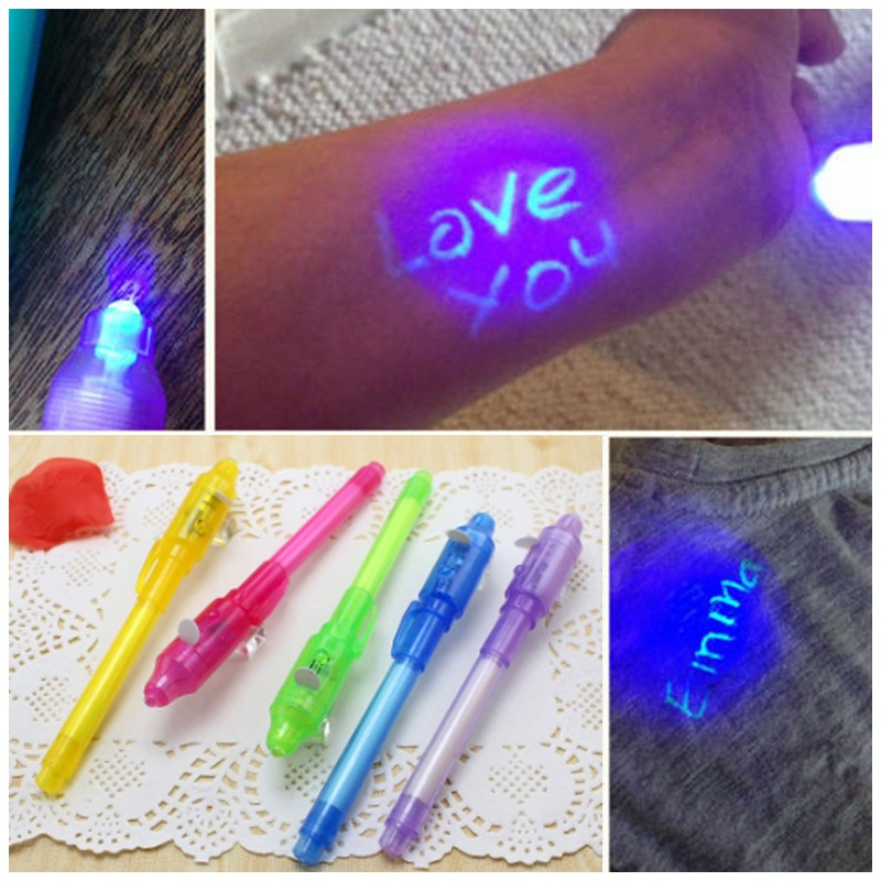💜Bút mực 2 trong 1 chiếu tia uv vô hình sáng tạo giúp kiểm tra tiền