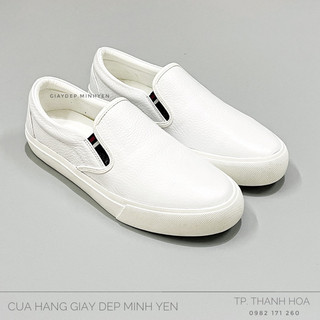 SLIP ON NAM DA THẬT - GIẦY LƯỜI NAM