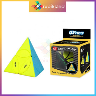 Rubik Biến Thể QiYi Ancient Coin Pyraminx Stickerless Rubic Tam Giác Biến Thể Đồ Chơi Trí Tuệ Trẻ Em
