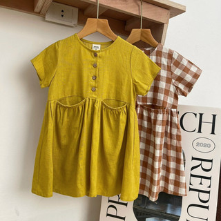 Váy Bé Gái CELINA V25 Đầm Trẻ Em Chất Liệu Cotton Linen Cao Cấp Thiết Kế Kiểu Dáng Hàn Quốc