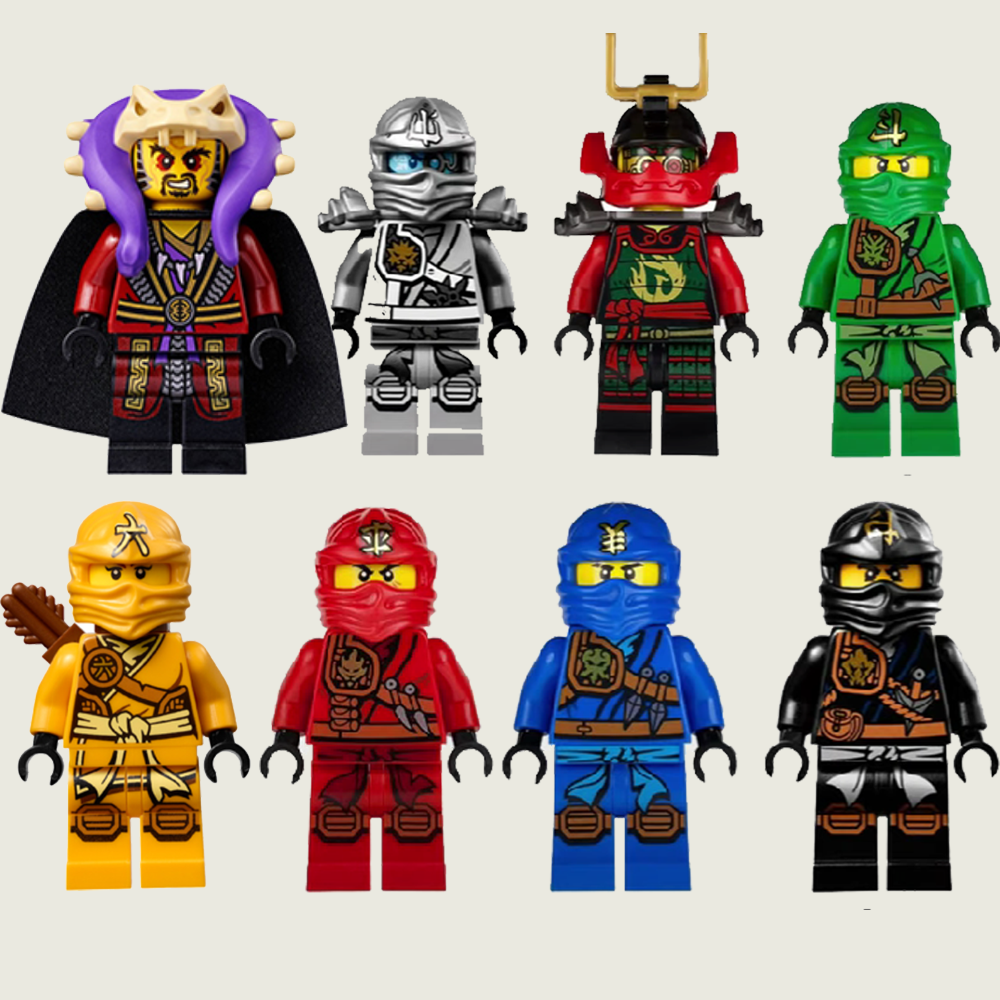 Lắp ráp Ninjago Tournament tổng hợp ss4 tất cả nhân vật.