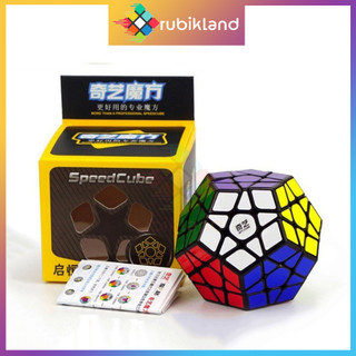 Rubik megaminx qiyi qiheng rubic biến thể 12 mặt viền đen cao cấp đồ chơi trí tuệ - rubik land