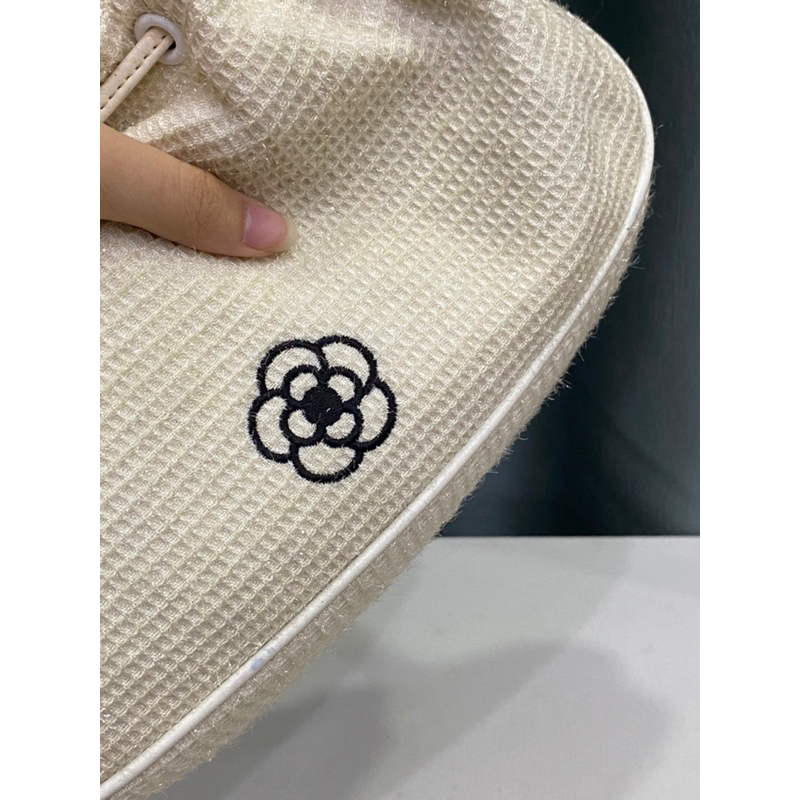 Túi si hiệu CLATHAS của Pháp chất vải dạ tweed hoa trà