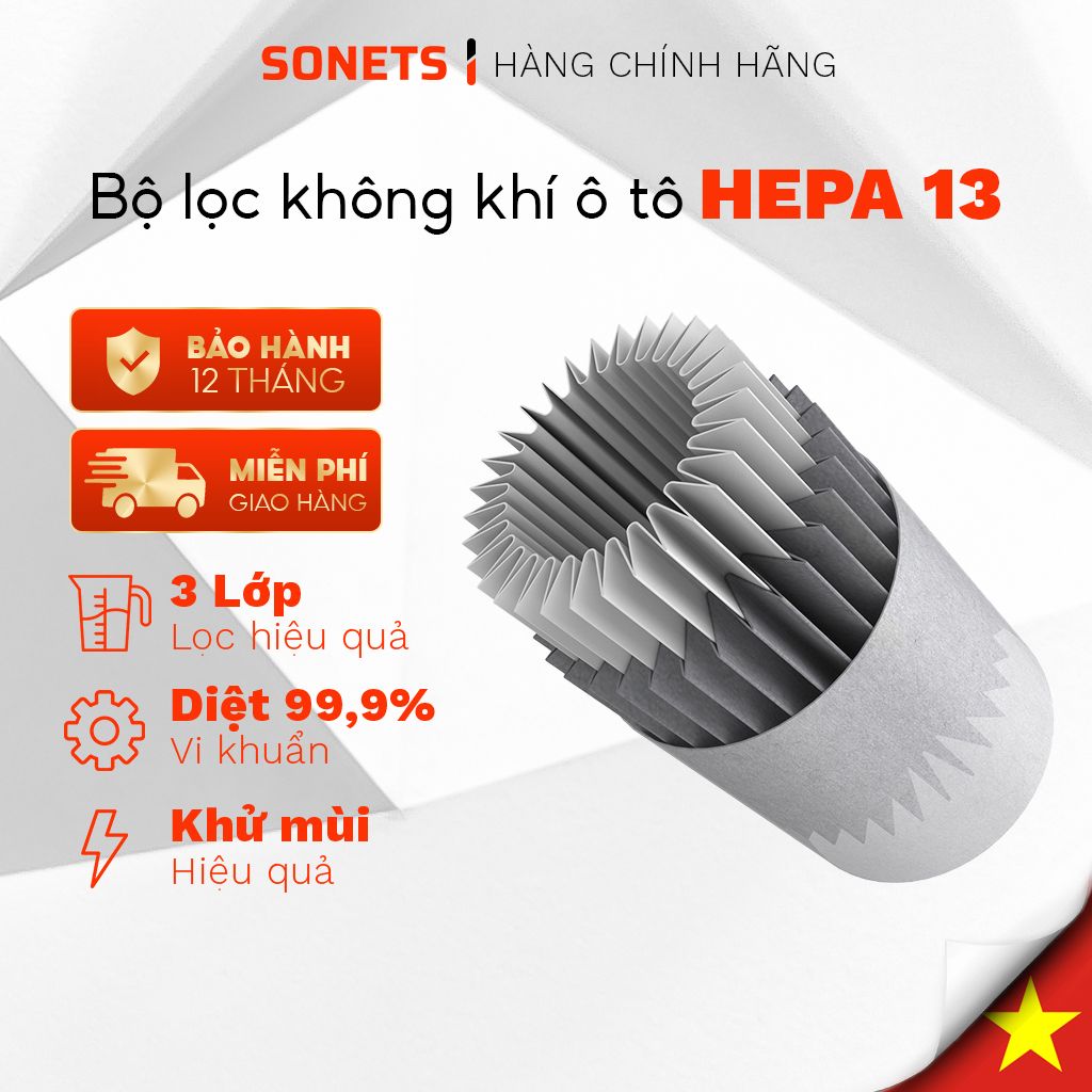 Màng Lọc Cho Máy Lọc Không Khí Oto SONETS, Bộ Lọc Không Khí Thay Thế Cho Máy Lọc Không Khí Ô Tô L2/L3, Lõi Lọc Hepa