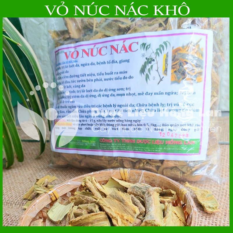 VỎ CÂY NÚC NÁC khô đóng gói 1KG - congtyduoclieuhonglan