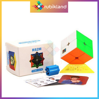 Rubik 2x2 RS2M 2020 RS2 M Rubic Nam Châm 2 Tầng Stickerless Đồ Chơi Trí Tuệ Trẻ Em - Rubik Land