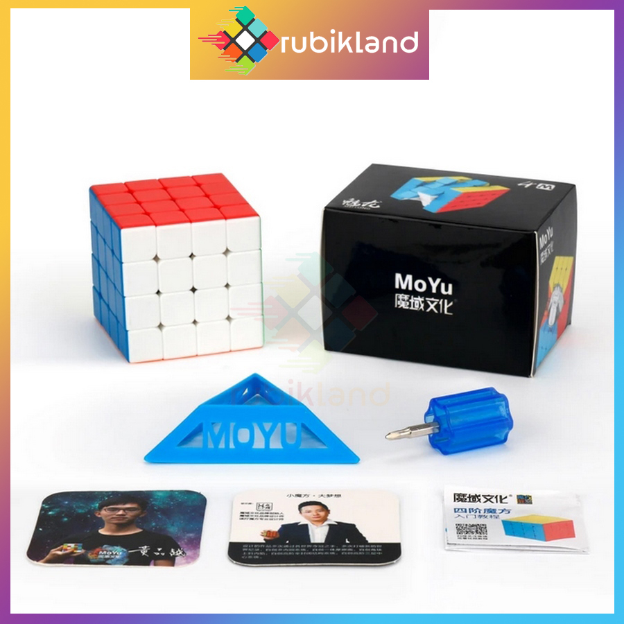 Rubik 4x4 MoYu MeiLong 4M M MoYu M MeiLong Rubic 4 Tầng Nam Châm Stickerless Đồ Chơi Trí Tuệ Trẻ Em