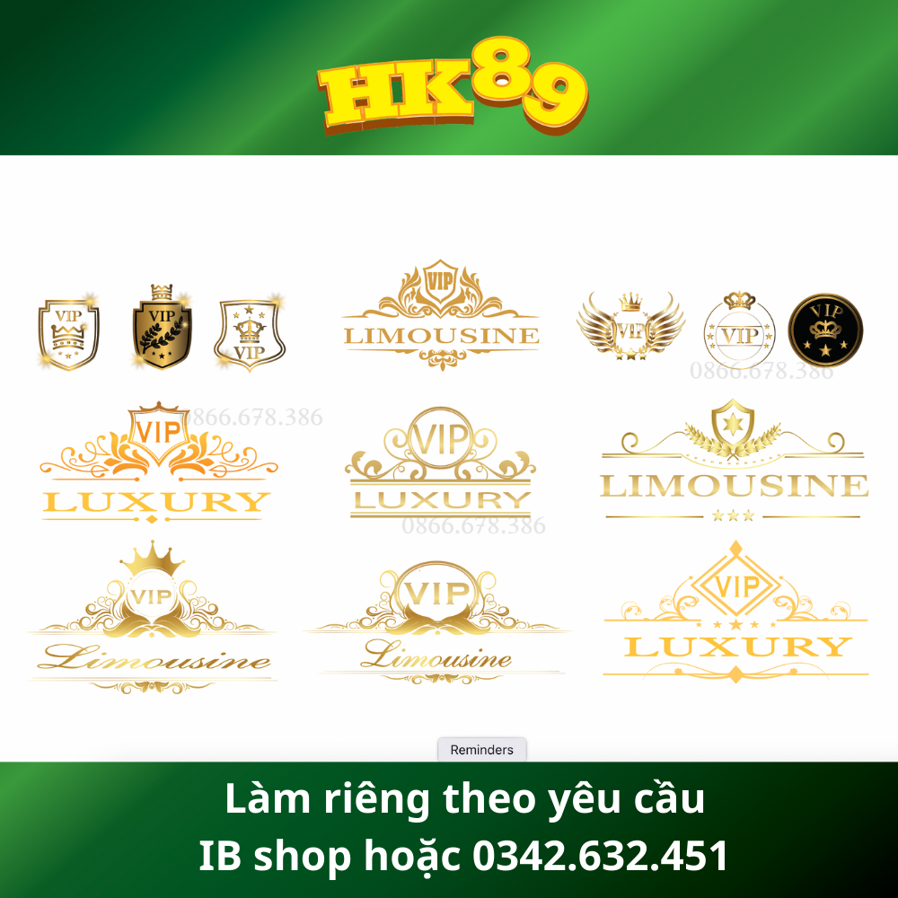 Tem xe Limousine chuyên dành cho xe khách, xe limousine, ô tô - Decal trang trí