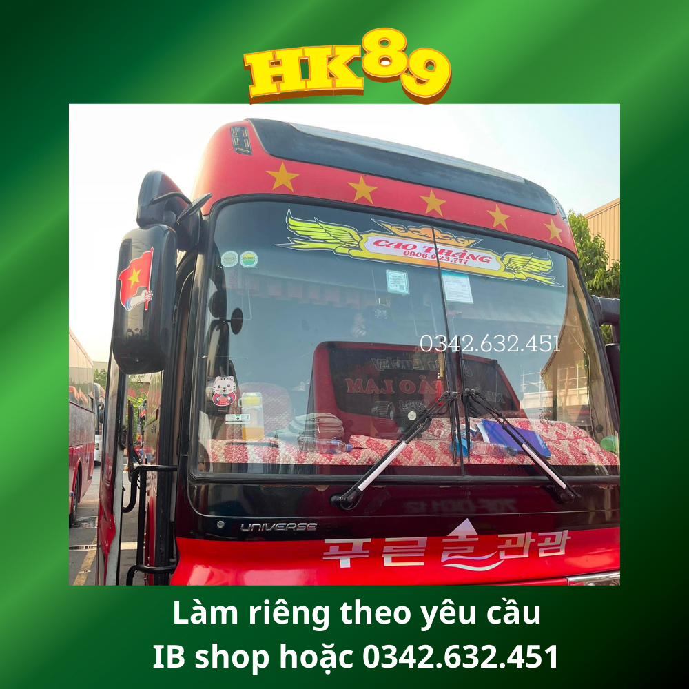 Tem xe Limousine chuyên dành cho xe khách, xe limousine, ô tô - Decal trang trí