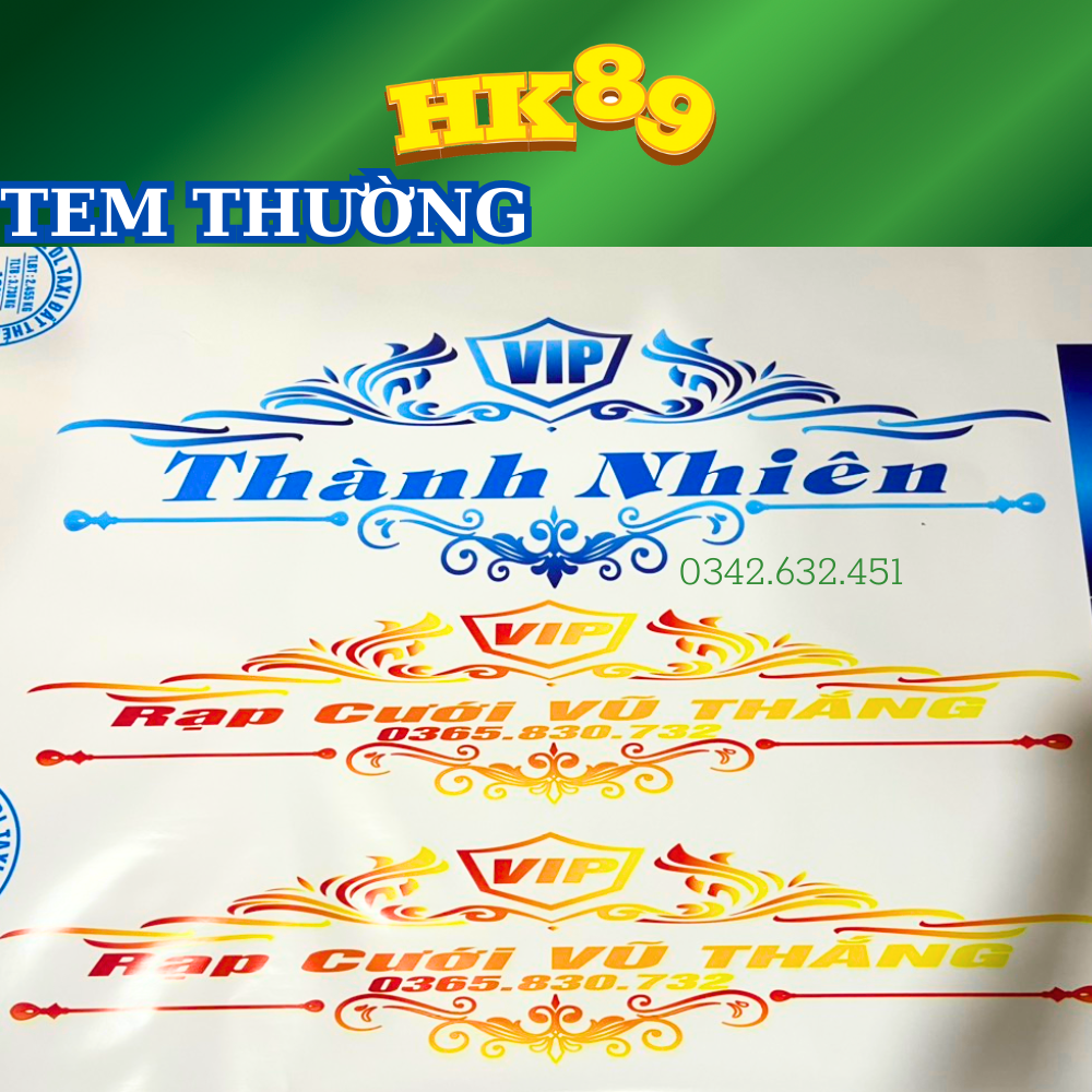 Tem xe Limousine chuyên dành cho xe khách, xe limousine, ô tô - Decal trang trí