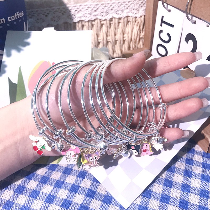 Lắc tay nữ, vòng tay đôi charm Kuromi dễ thương CHOOAH LKUROMI135