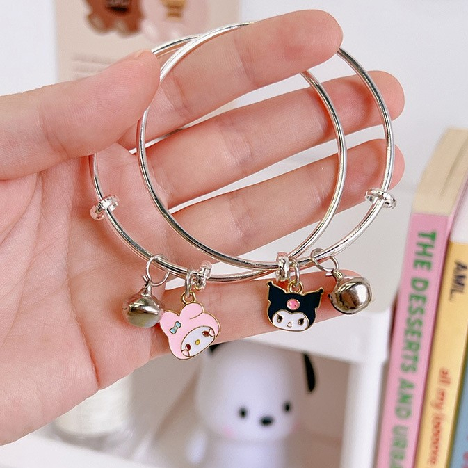 Lắc tay nữ, vòng tay đôi charm Kuromi dễ thương CHOOAH LKUROMI135