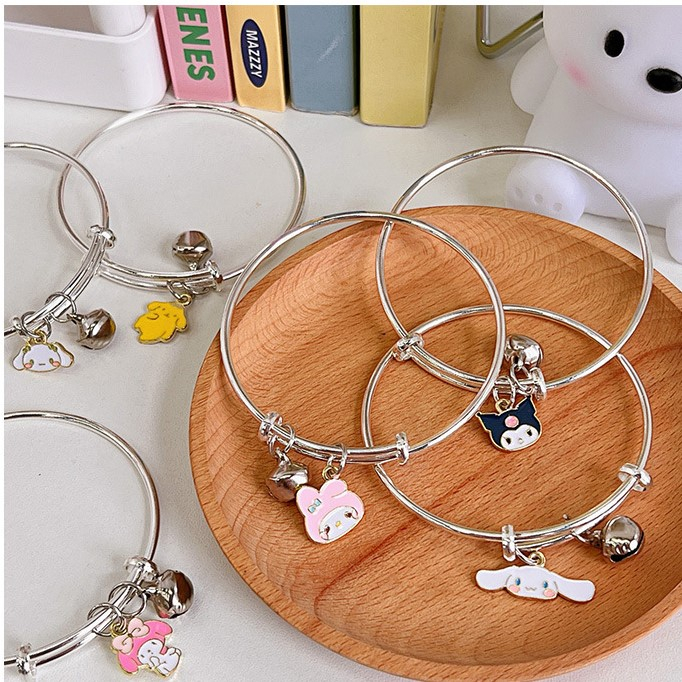 Lắc tay nữ, vòng tay đôi charm Kuromi dễ thương CHOOAH LKUROMI135