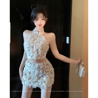 Set bling lông vũ hàng quảng châu cao cấp