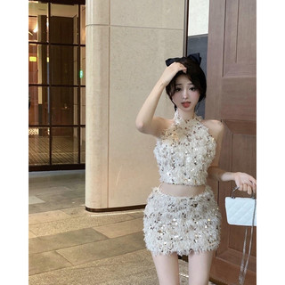 Set bling lông vũ hàng quảng châu cao cấp