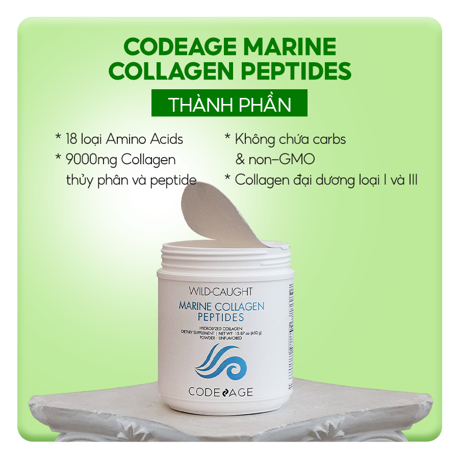 Bột Collagen giúp trẻ hóa da CodeAge Marine Collagen Peptides 450g | BigBuy360 - bigbuy360.vn