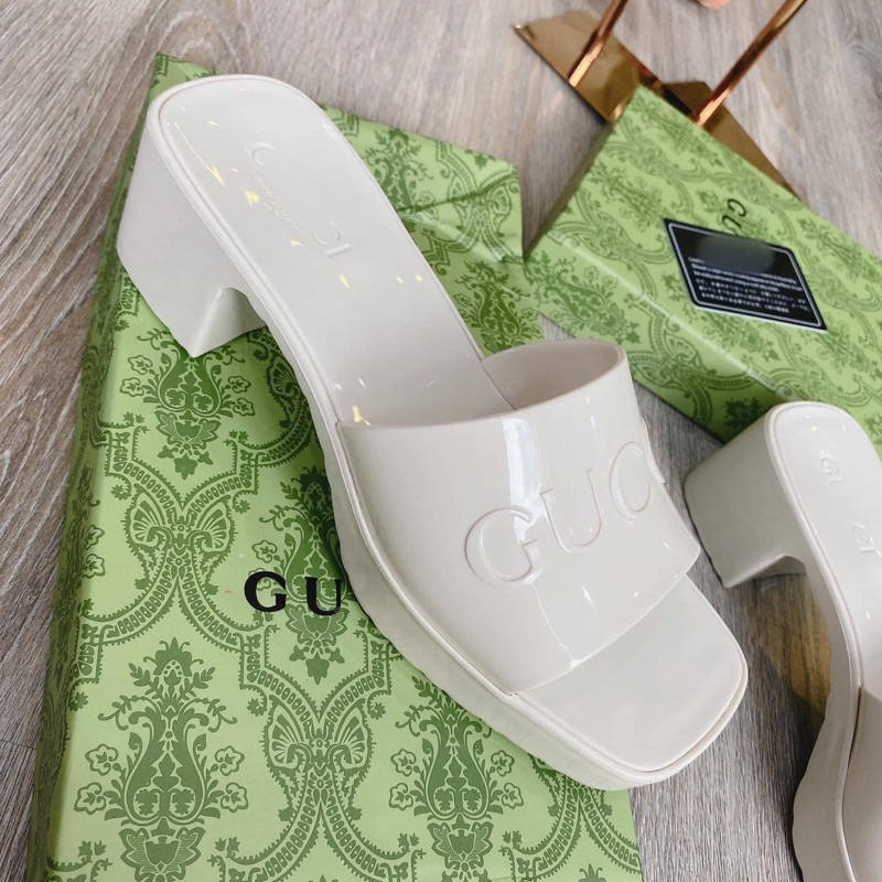 Guốc nhựa cao gót GC super fullbox Hemin Shoes