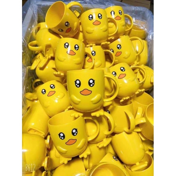 ❣️FREESHIP❣️ Bộ Bát Ăn 5 Món Khay, Bát, Cốc, Thìa, Dĩa Vịt Vàng Kute Cho Bé.