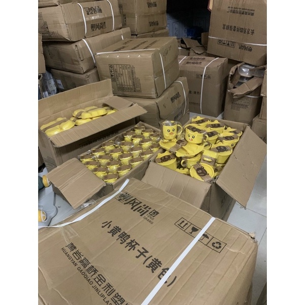 ❣️FREESHIP❣️ Bộ Bát Ăn 5 Món Khay, Bát, Cốc, Thìa, Dĩa Vịt Vàng Kute Cho Bé.