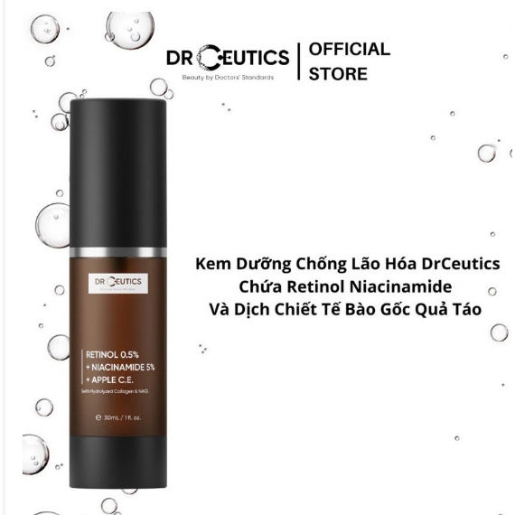 DRCEUTICS  Retinol 0.5% + Niacinamide 5% + Apple C.E 30ml