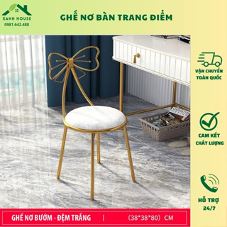 Ghế nơ xinh cho bàn trang điểm, phòng ngủ vô cùng tinh tế