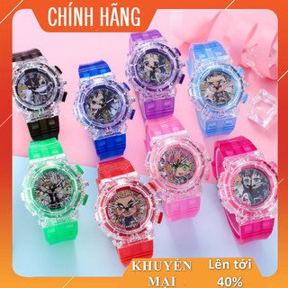 Đồng hồ bé gái và bé trai đèn led phát sáng - FULL hộp + pin + hướng dẫn