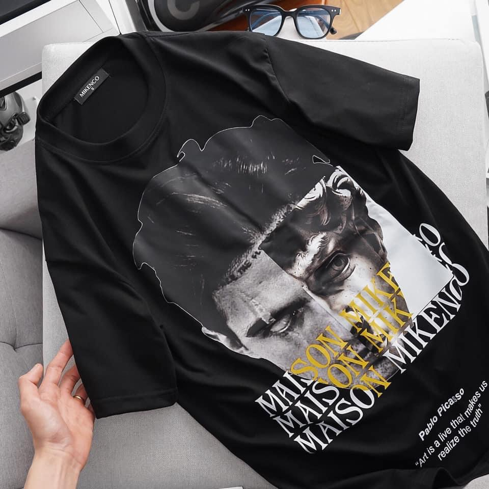 Áo thun thời trang unisex oversize, hình in chất, vải cotton 2 chiều chính phẩm AT911