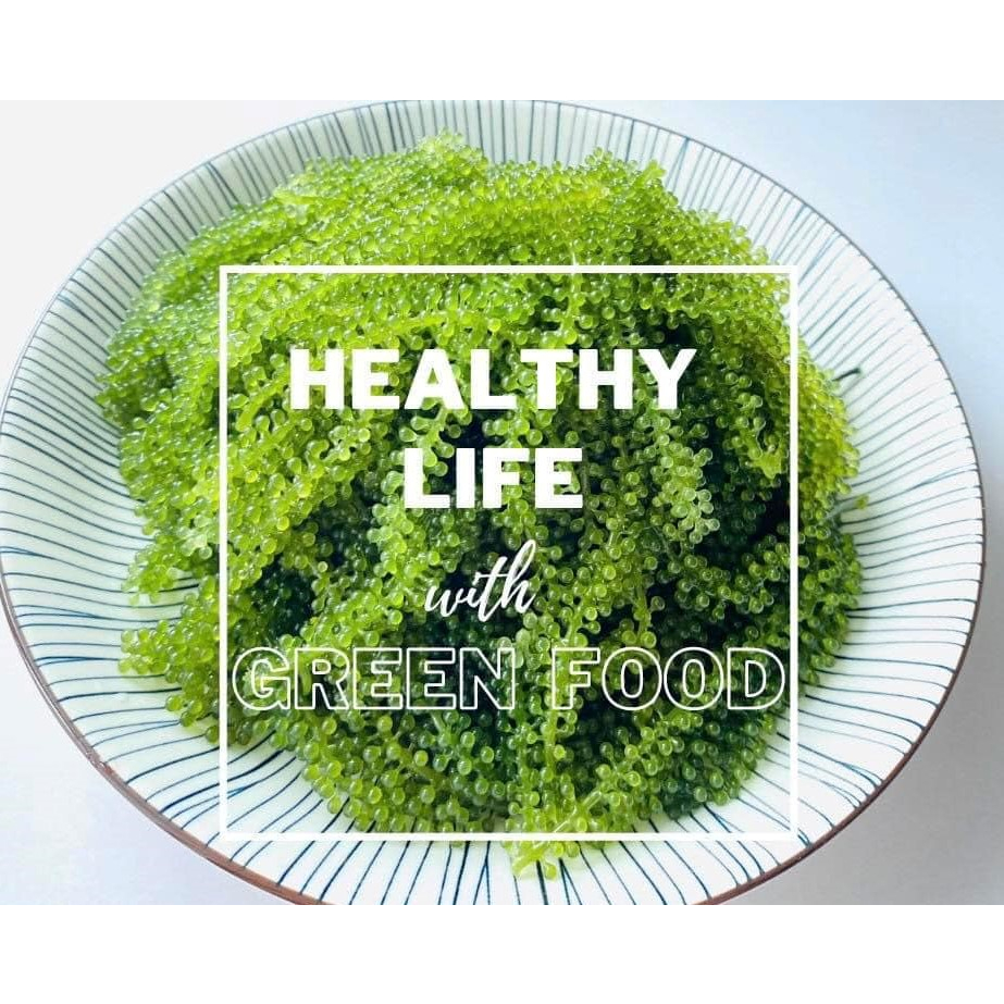 COMBO 2 GÓI RONG NHO TÁCH NƯỚC 100G, rong nho tách nước Khánh Hoà 100g - Thực phẩm sạch - tăng sức đề kháng