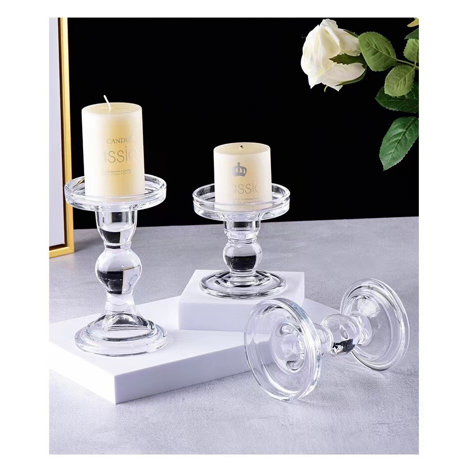 CHÂN NẾN LY CAO ĐƯỜNG KÍNH 8.5CM SANG TRỌNG, NHIỀU KÍCH CỠ