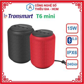 Loa Tronsmart Element T6 MINI Nâng cấp 15W, Loa ngoài trời chống nước IPX6, nghe nhạc 24 giờ