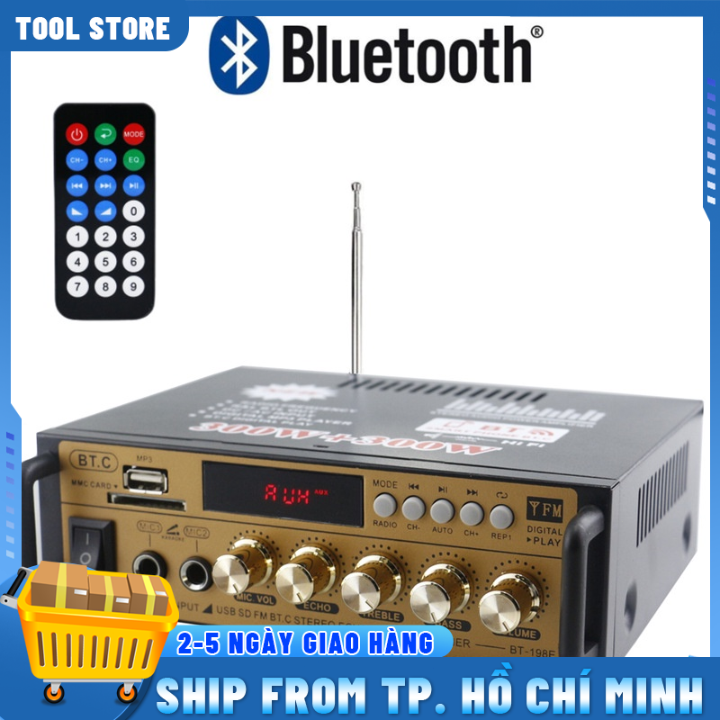 Amply mini karaoke KAW KAL-800 Hỗ Trợ Bluetooth 5.0 Đa Chức Năng Kết Nối Nhiều Thiết Bị