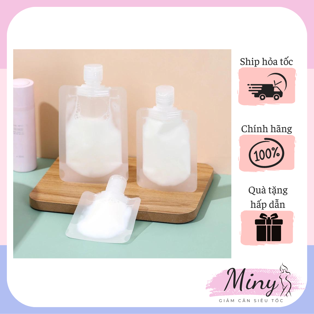 Túi Chiết Mỹ Phẩm Du Lịch Đựng Dầu Gội, Dầu Xã, Sữa Tắm Tiện Lợi Có Thể Tái Sử Dụng Túi Nhựa MN_GCST