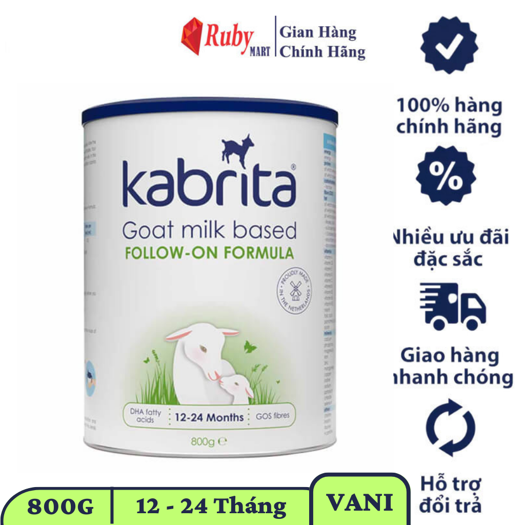 Sữa dê Kabrita Số 2 800g (1-2 tuổi)