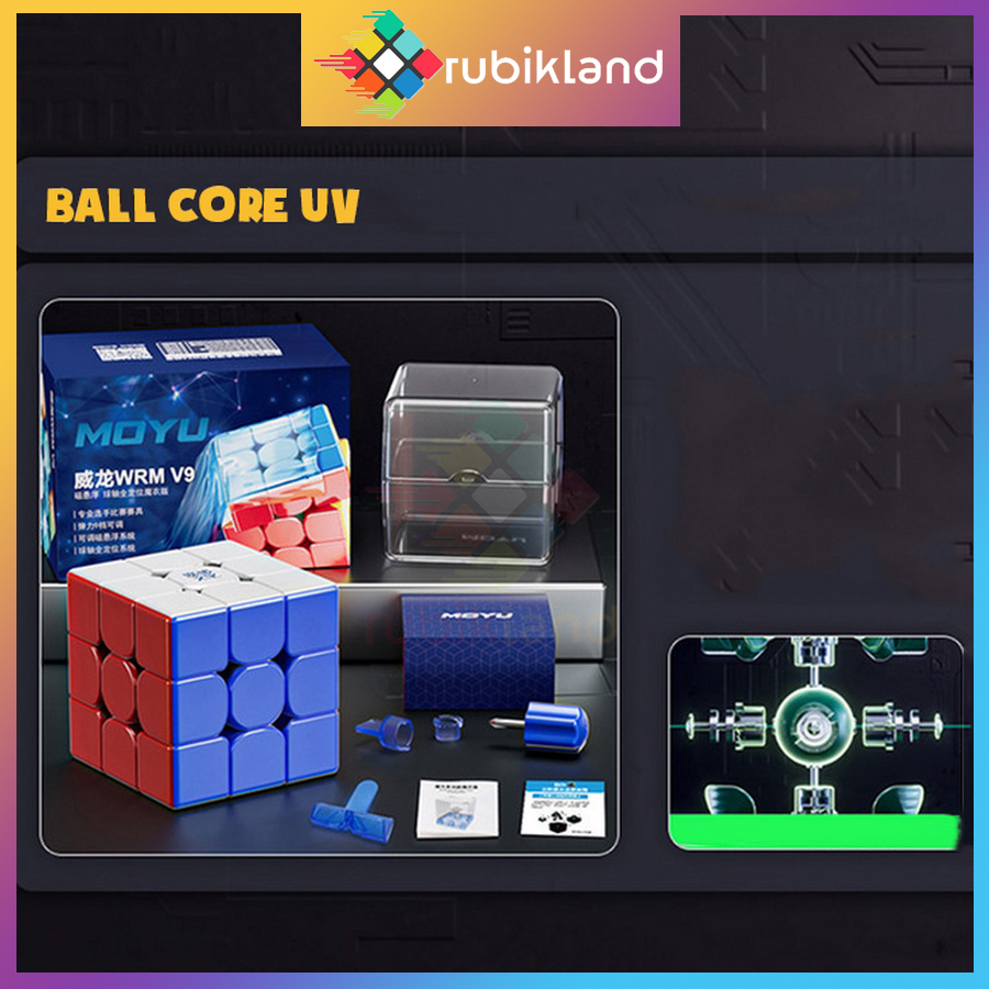 Rubik MoYu WeiLong WRM V9 3x3 Rubic WeiLong WR M V9 Cao Cấp Có Nam Châm Magnetic Maglev Ballcore UV Đồ Chơi Trí Tuệ