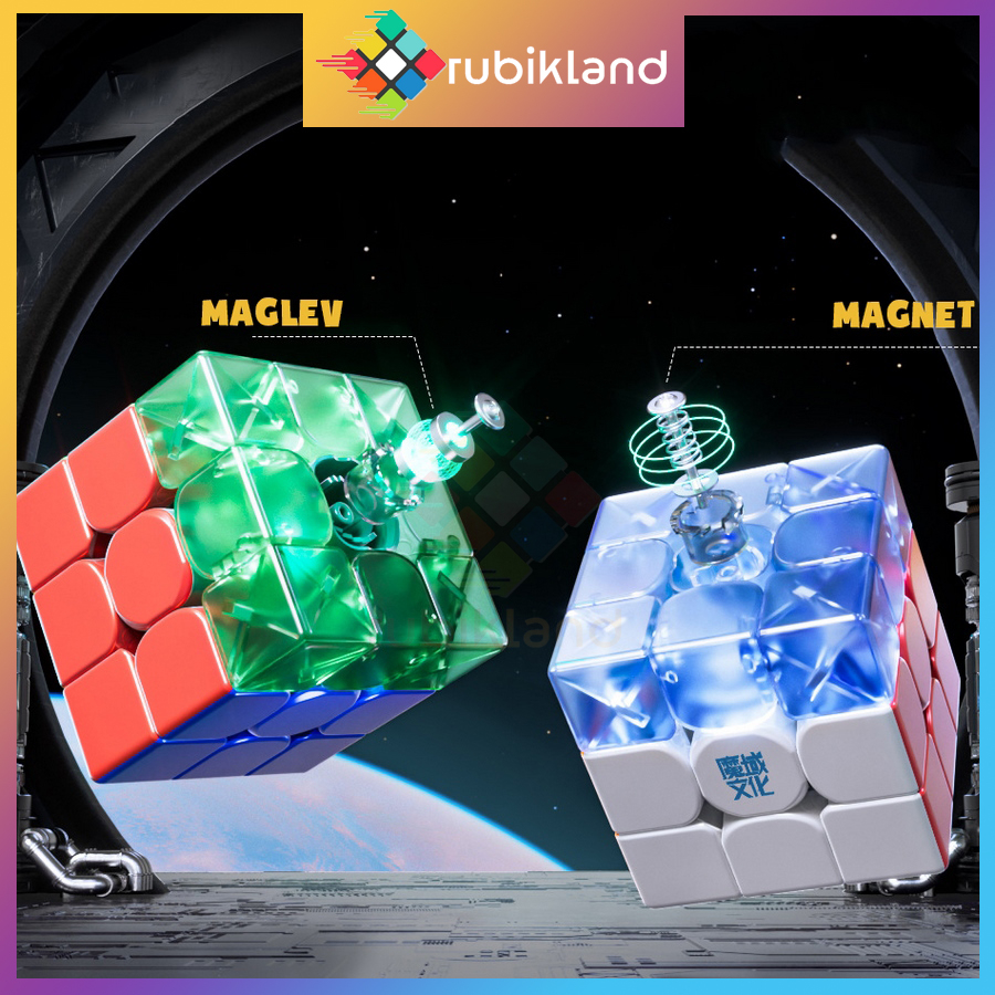 Rubik MoYu WeiLong WRM V9 3x3 Rubic WeiLong WR M V9 Cao Cấp Có Nam Châm Magnetic Maglev Ballcore UV Đồ Chơi Trí Tuệ