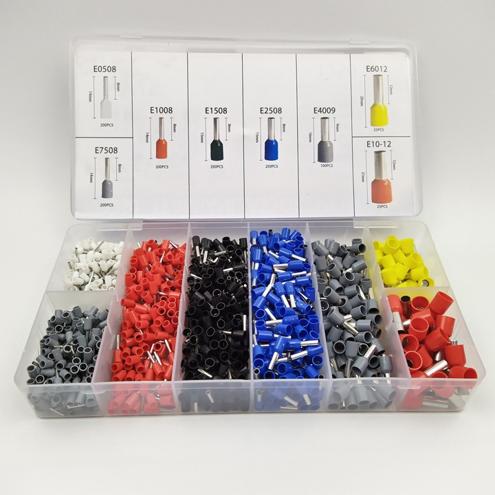 Kìm bấm cos vuông HSC8 6-4A tự điều chỉnh kèm 1200 đầu cos đủ loại cos ống tròn cos pin