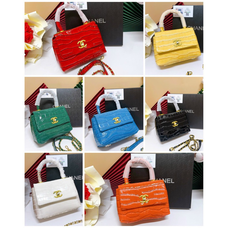 TÚI QUAI XÁCH DA BÓNG Sz 20