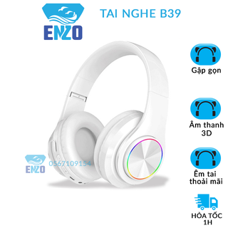 [Siêu Sale]Tai Nghe Bluetooth Chụp Tai Không Dây Có Mic B39 Headphone Bluetooth Dễ Thương Âm Thanh Nổi Hifi Bass Mạnh Mẽ