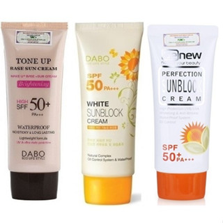 Hàng Chính Hãng- Kem Chống Nắng Trắng Da, Lên Tông, Lâu Trôi Kiềm Dầu Dabo Hàn quốc 70ml/Hộp- MIX HƯƠNG