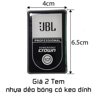 Tem Loa JBL Crown Dán Thùng Loa ( 2 Tem )