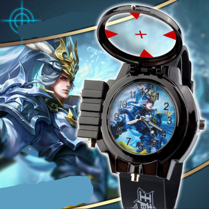 Đồng hồ bé trai Conan, Luffy, Naruto chiếu Laze - FULL hộp + pin + hướng dẫn