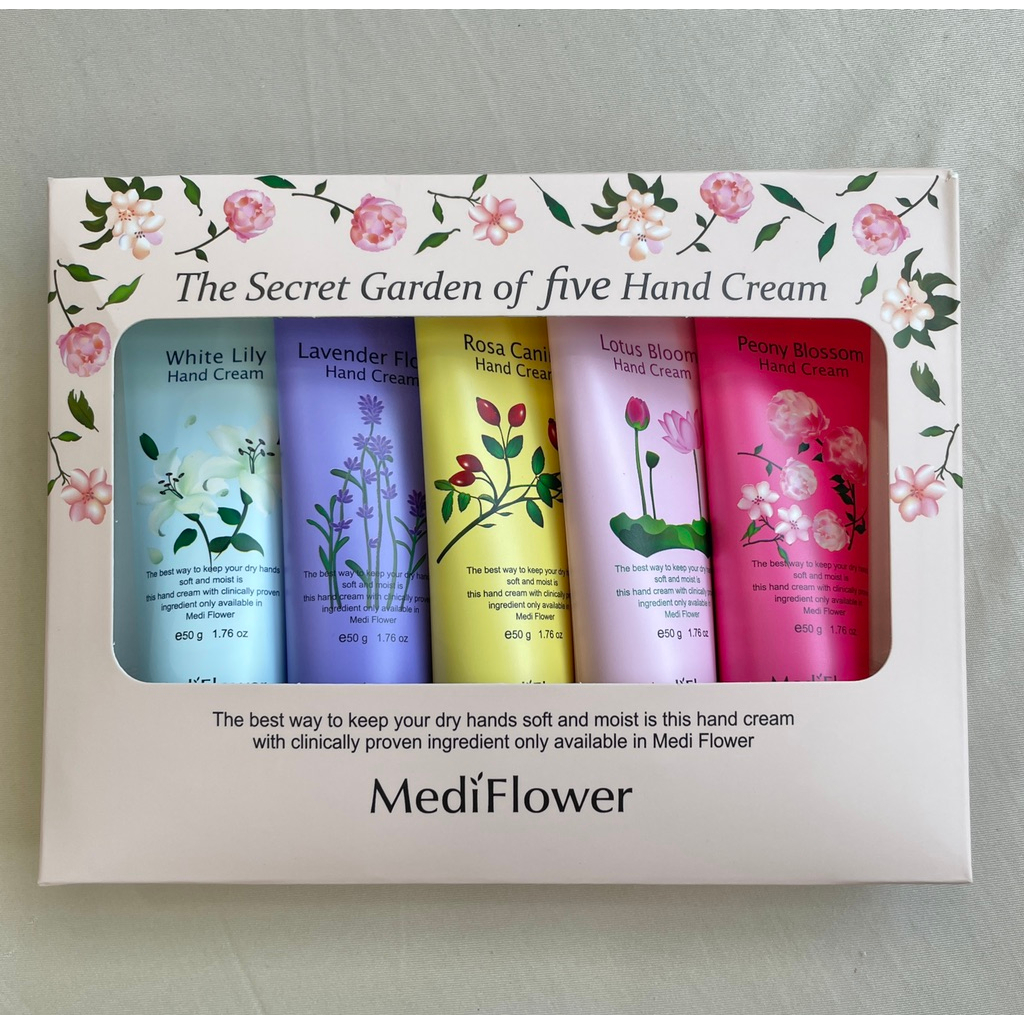 Set Kem Dưỡng Da Tay MediFlower 5 Tuýp x 50g