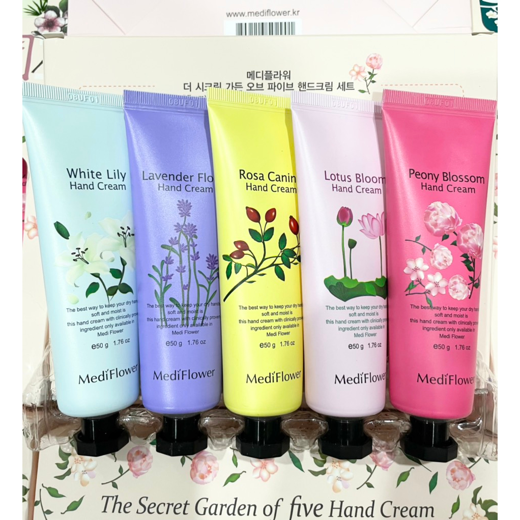 Set Kem Dưỡng Da Tay MediFlower 5 Tuýp x 50g