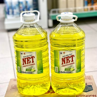 Nước rửa chén bát Net hương Chanh can 4.8kg dành cho nhà hàng, quán ăn, khách sạn
