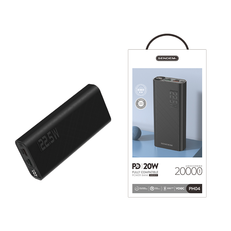 Sạc dự phòng Sendem PH04 20000Mah sạc nhanh PD22.5W