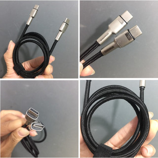 Cáp sạc C to C 100W Baseus Cafule Series Metal Data Cable (1m/ 2m)