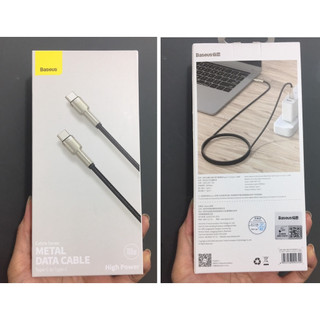 Cáp sạc C to C 100W Baseus Cafule Series Metal Data Cable (1m/ 2m)